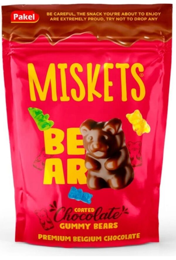Milk Chocolate Coated Gummy Bears 12X 120g