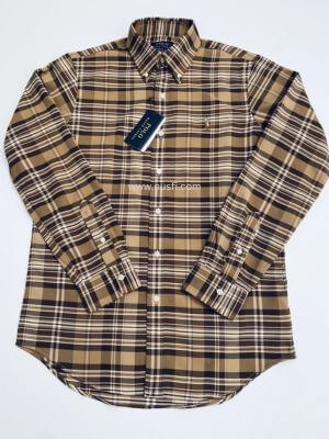 Ralph Lauren Men's Custom Multi Checked Long Sleeve Shirt Size Small